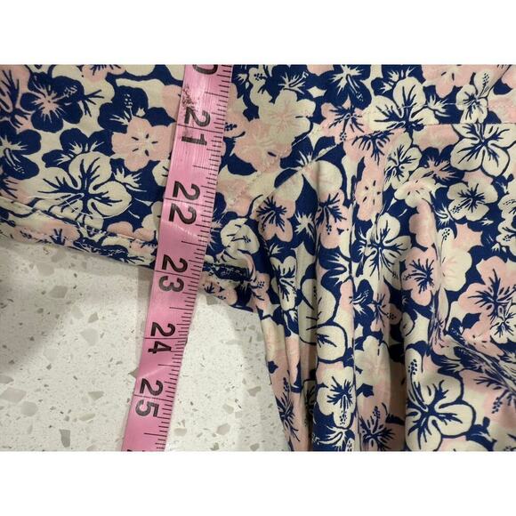 J. Crew slim fit organic cotton womens floral button up blouse L - Picture 6 of 10